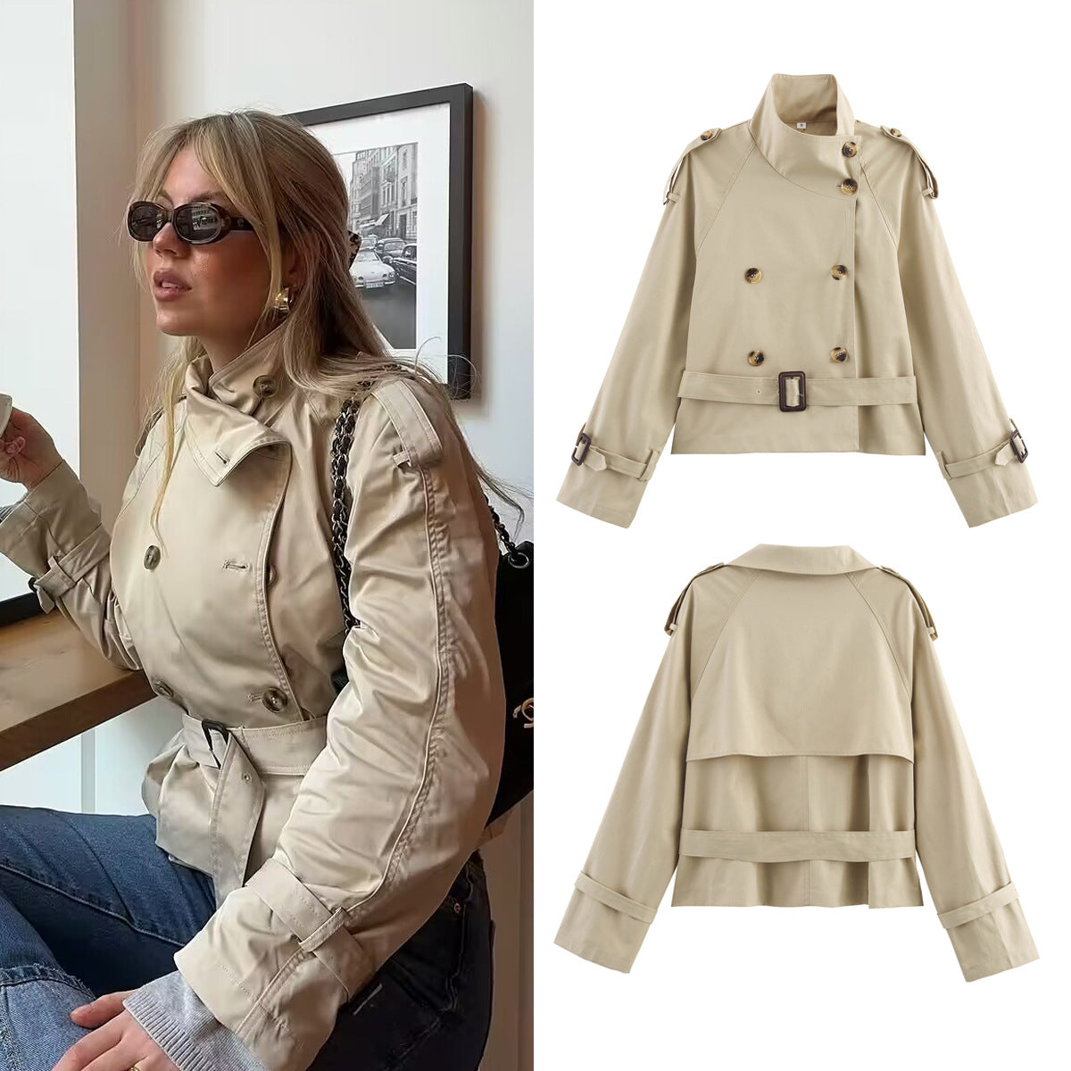 Luneva™ Vanyrel kurzer Trenchcoat