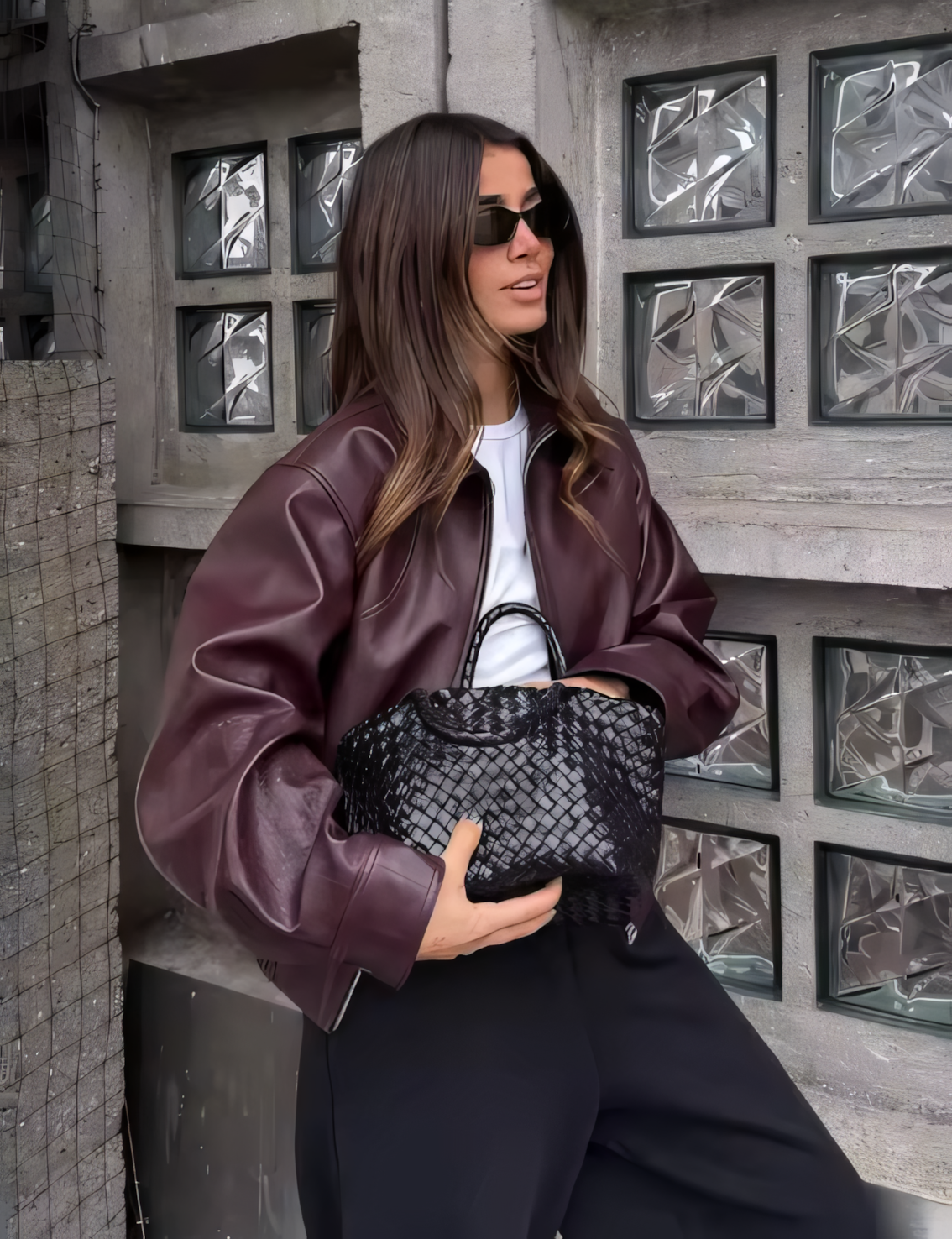 Luneva™ Carmine  Lederjacke