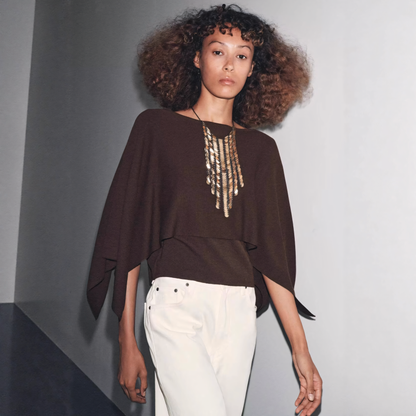 Luneva™ – Fleur de Drapé Knit Top