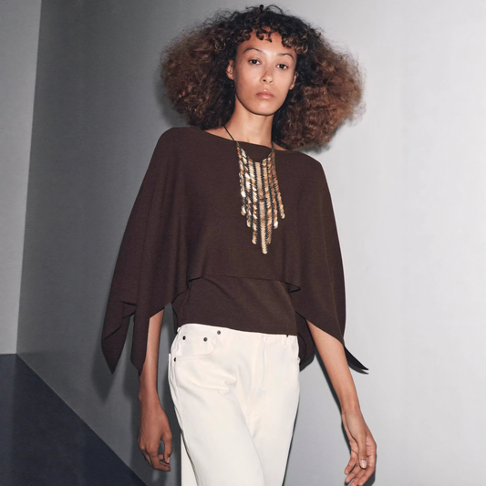 Luneva™ – Fleur de Drapé Knit Top