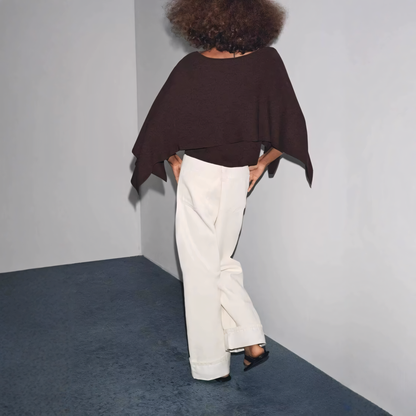 Luneva™ – Fleur de Drapé Knit Top