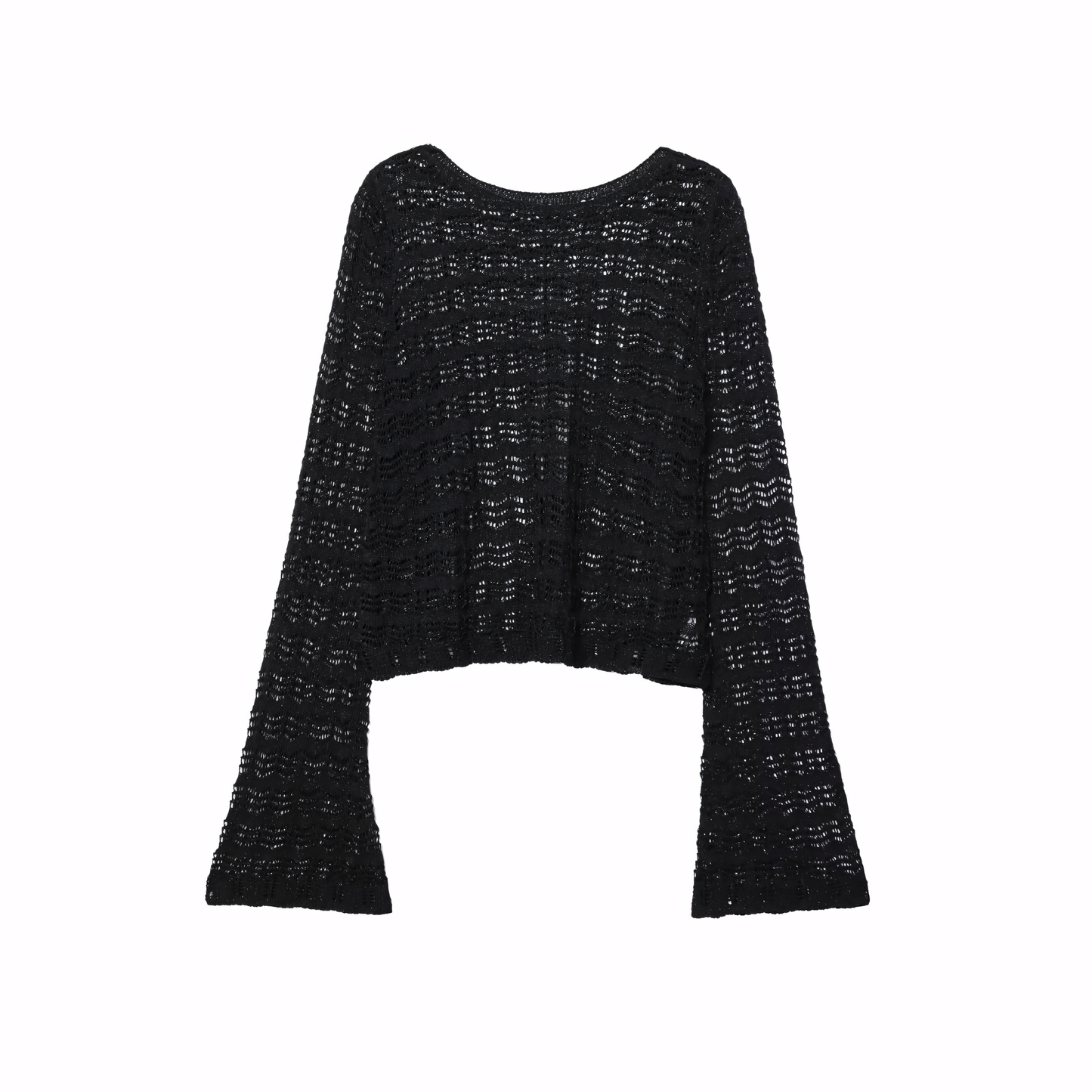 Luneva™ – Jacquard Élégance Mesh-Stricktop