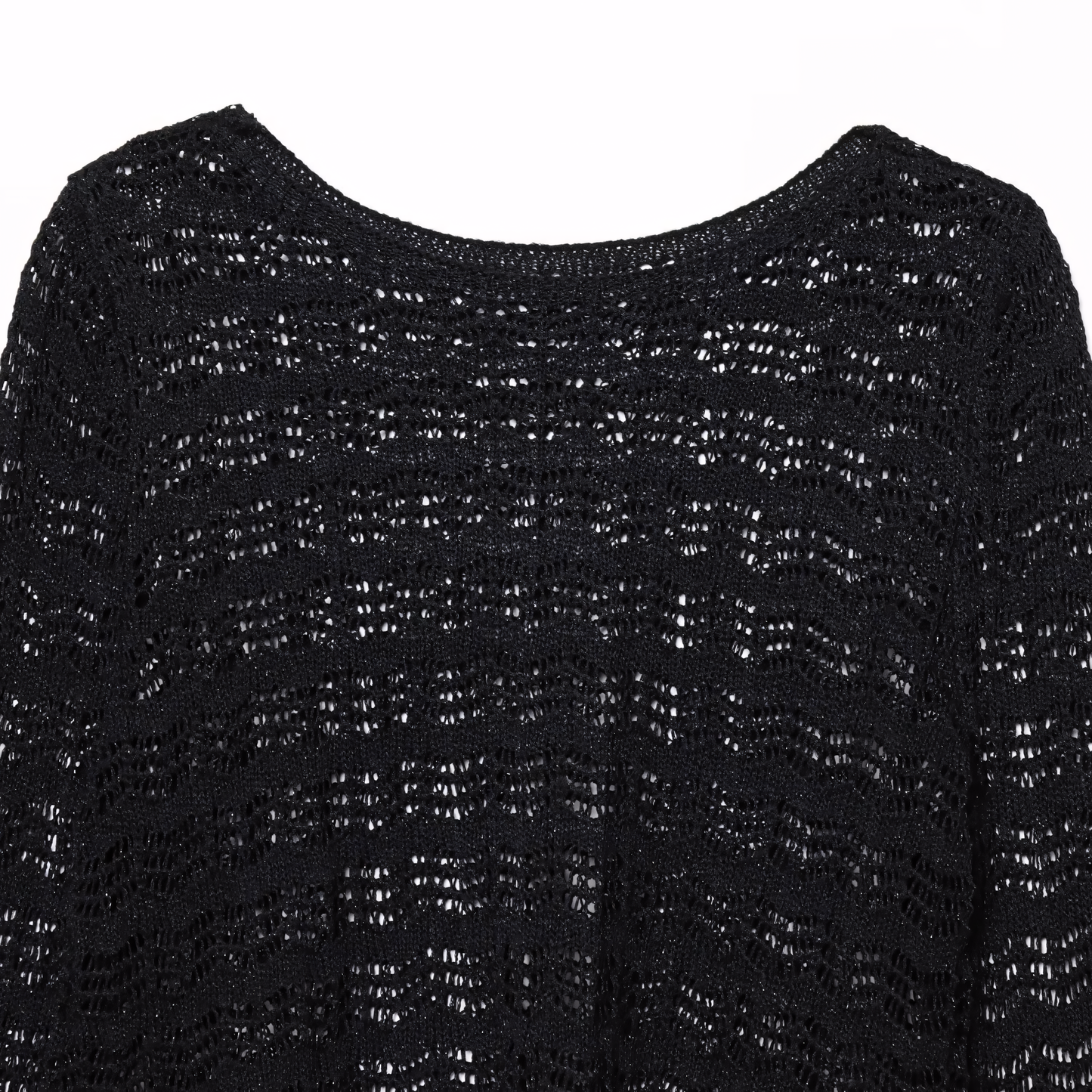 Luneva™ – Jacquard Élégance Mesh-Stricktop