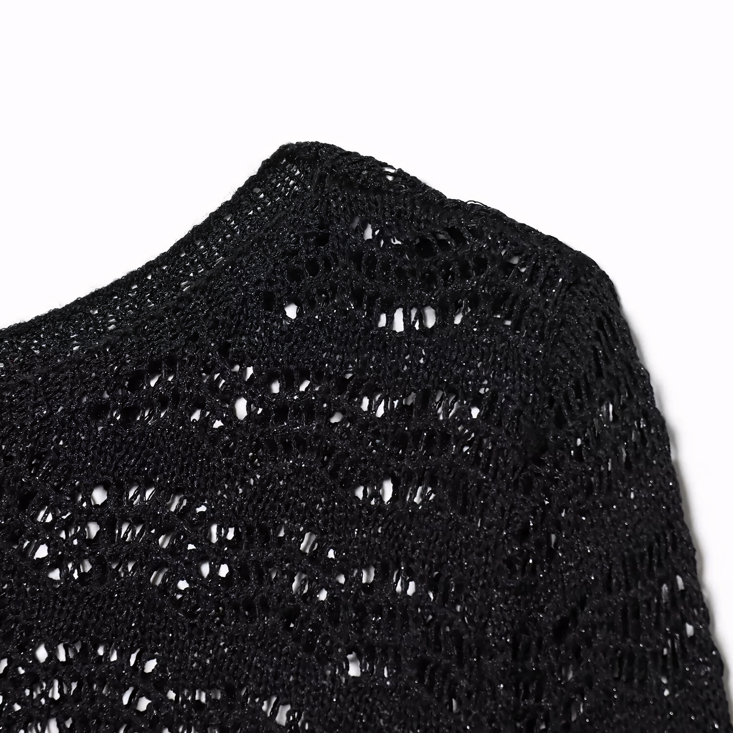 Luneva™ – Jacquard Élégance Mesh-Stricktop