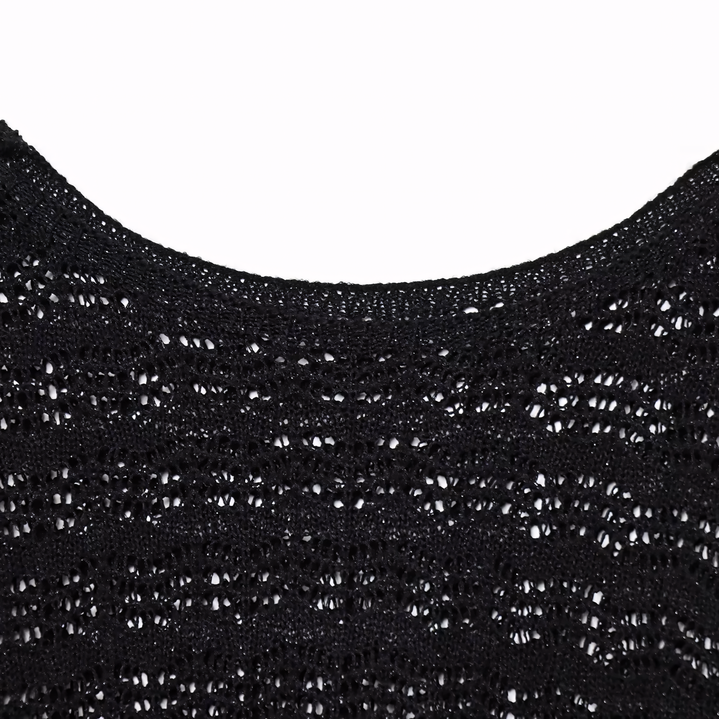 Luneva™ – Jacquard Élégance Mesh-Stricktop