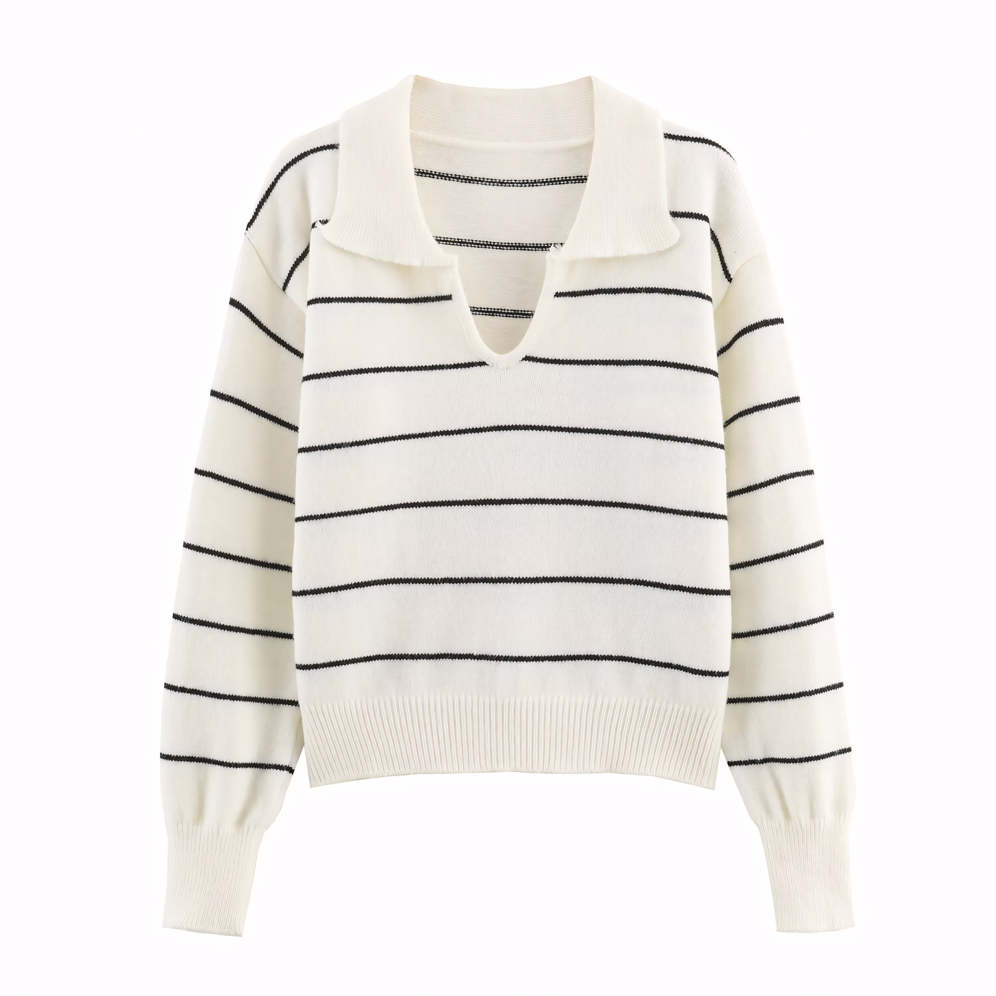 Luneva™ – Marcelline WaveStripe Polo Knit