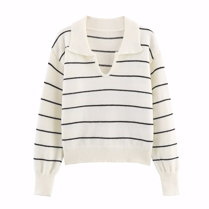 Luneva™ – Marcelline WaveStripe Polo Knit