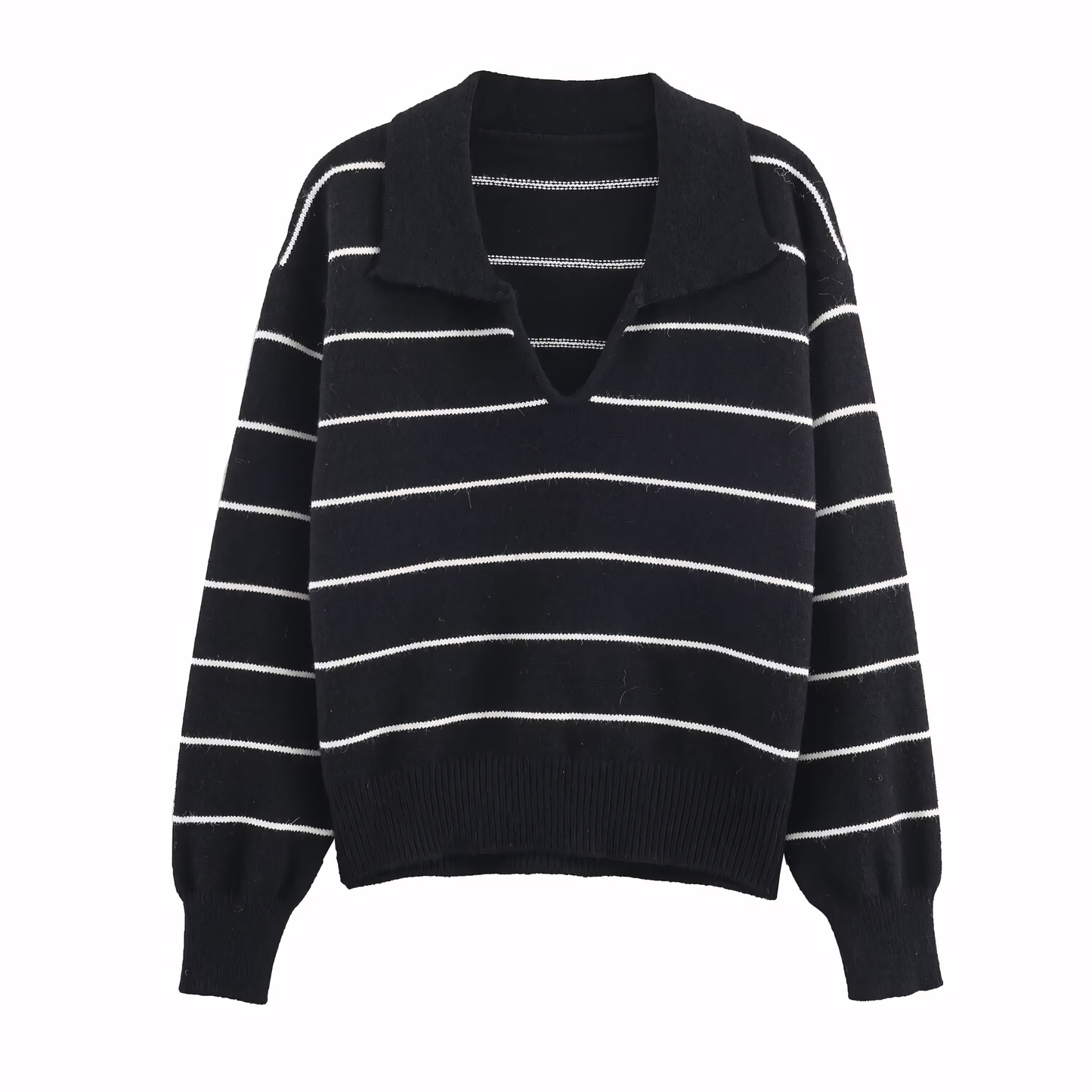 Luneva™ – Marcelline WaveStripe Polo Knit