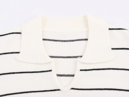 Luneva™ – Marcelline WaveStripe Polo Knit