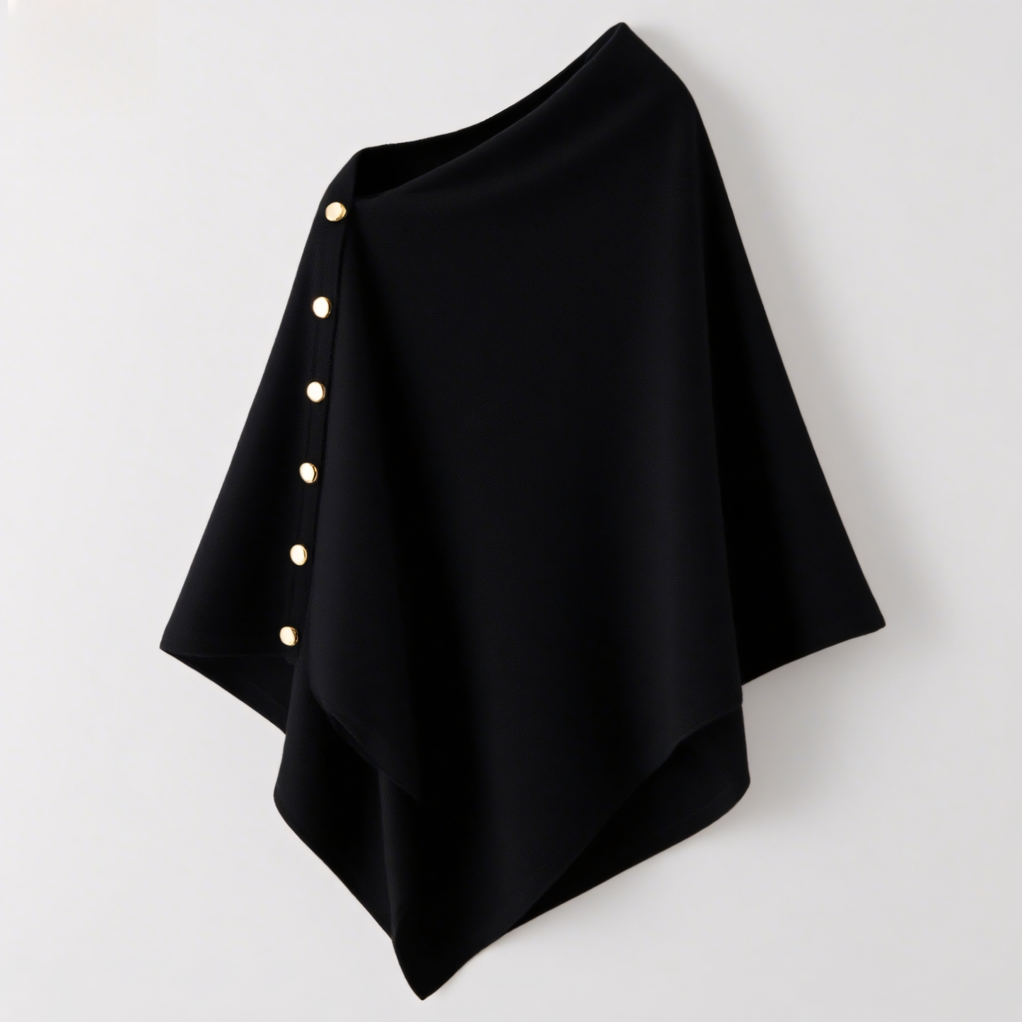 Luneva™ – Poncho Élégante Boutonnée