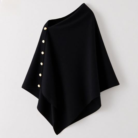 Luneva™ – Poncho Élégante Boutonnée
