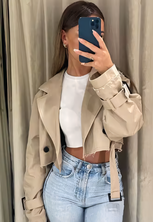 Luneva™ Rivolane kurzer Trenchcoat