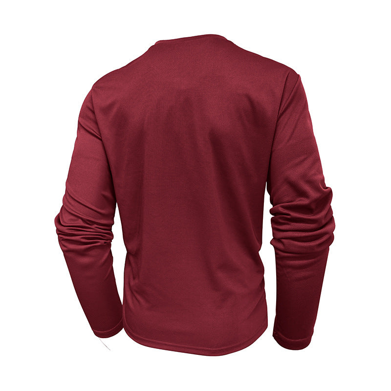 Men's long-sleeved shirt in casual style for autumn and winter