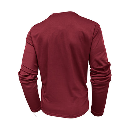 Men's long-sleeved shirt in casual style for autumn and winter