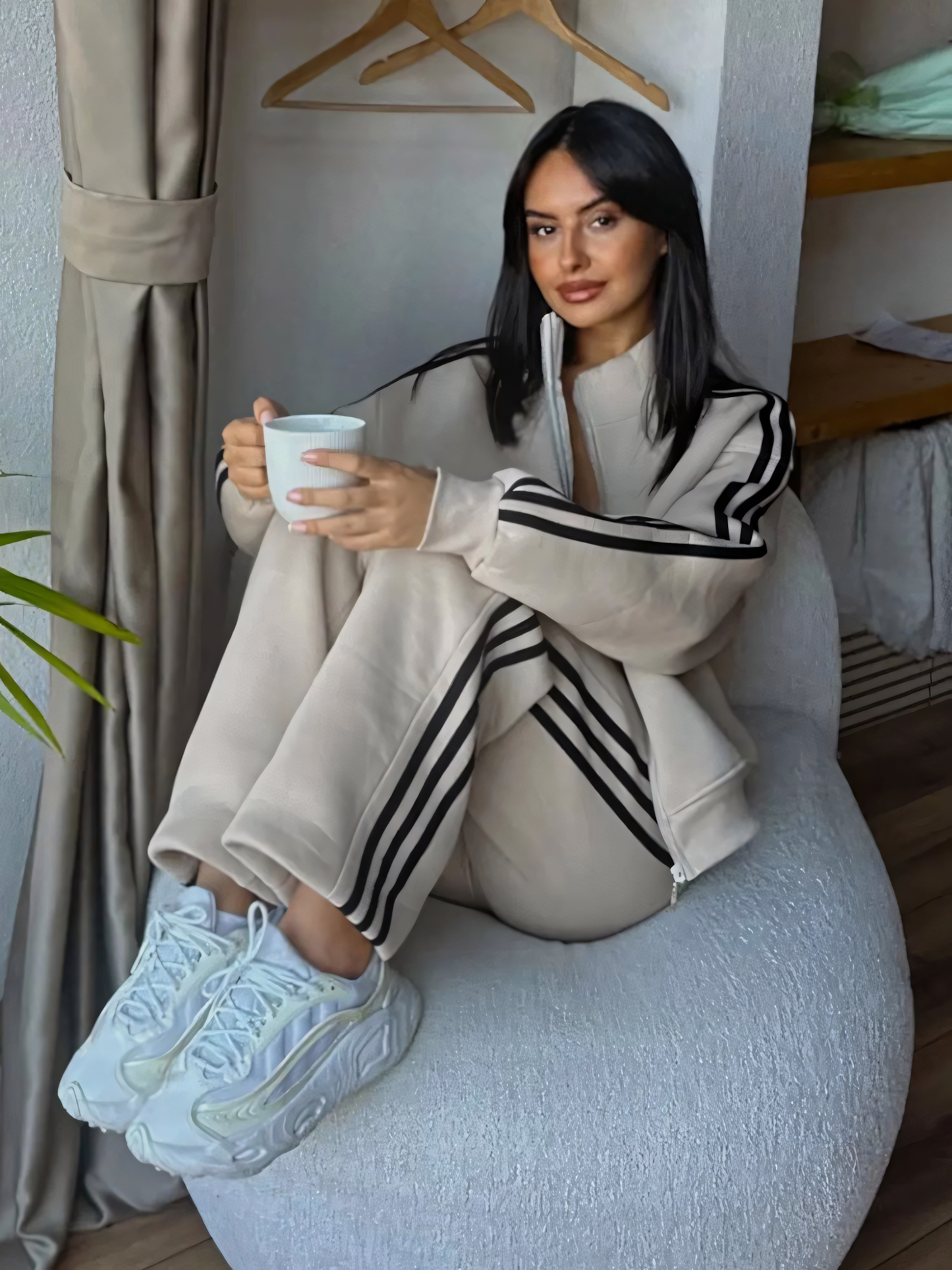 Women's 2-piece tracksuit | sweatshirt &amp; pants, street style,