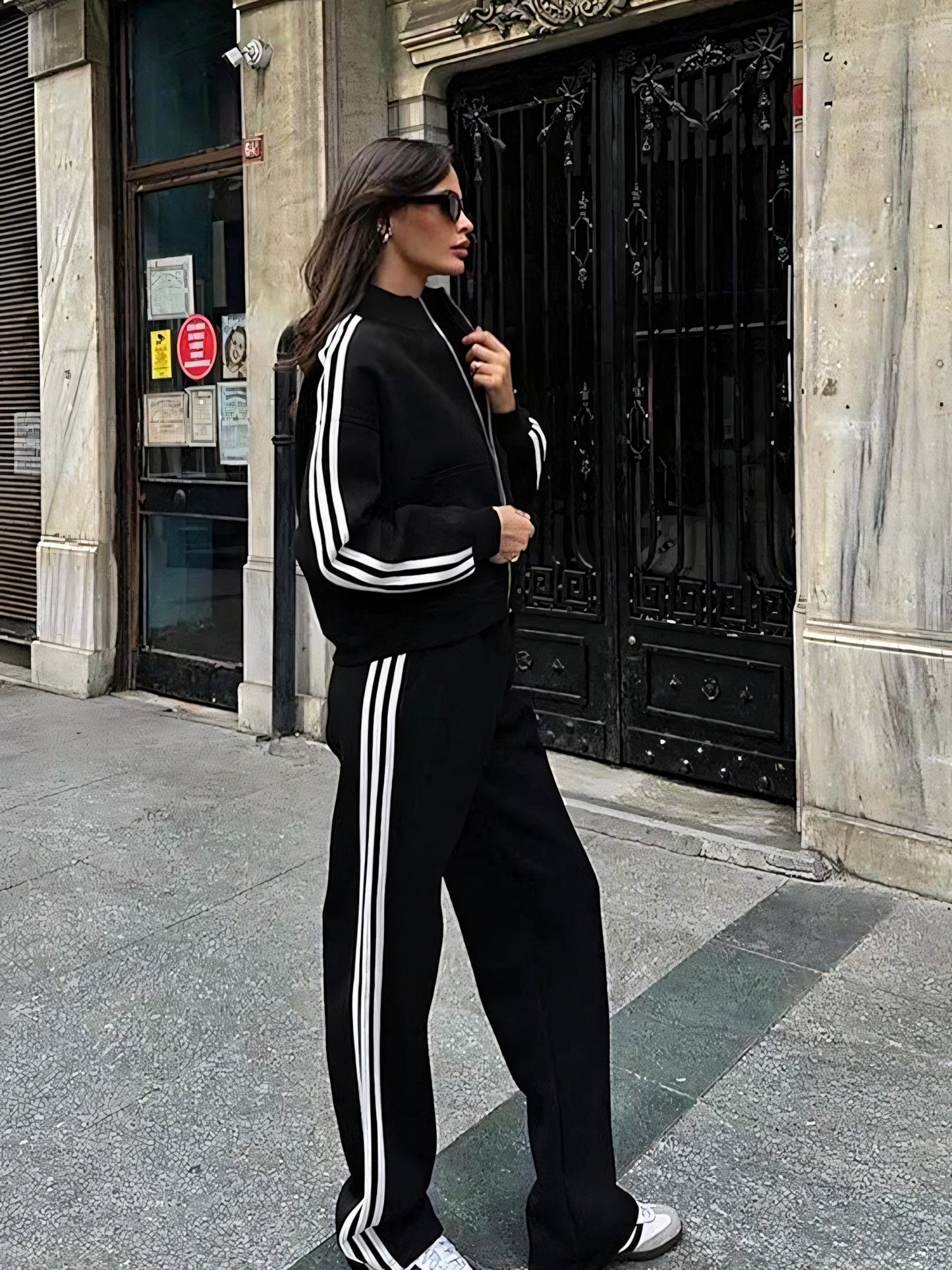 Women's 2-piece tracksuit | sweatshirt &amp; pants, street style,