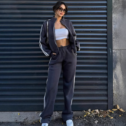 Women's 2-piece tracksuit | sweatshirt &amp; pants, street style,